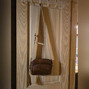 Brown crossbody purse
